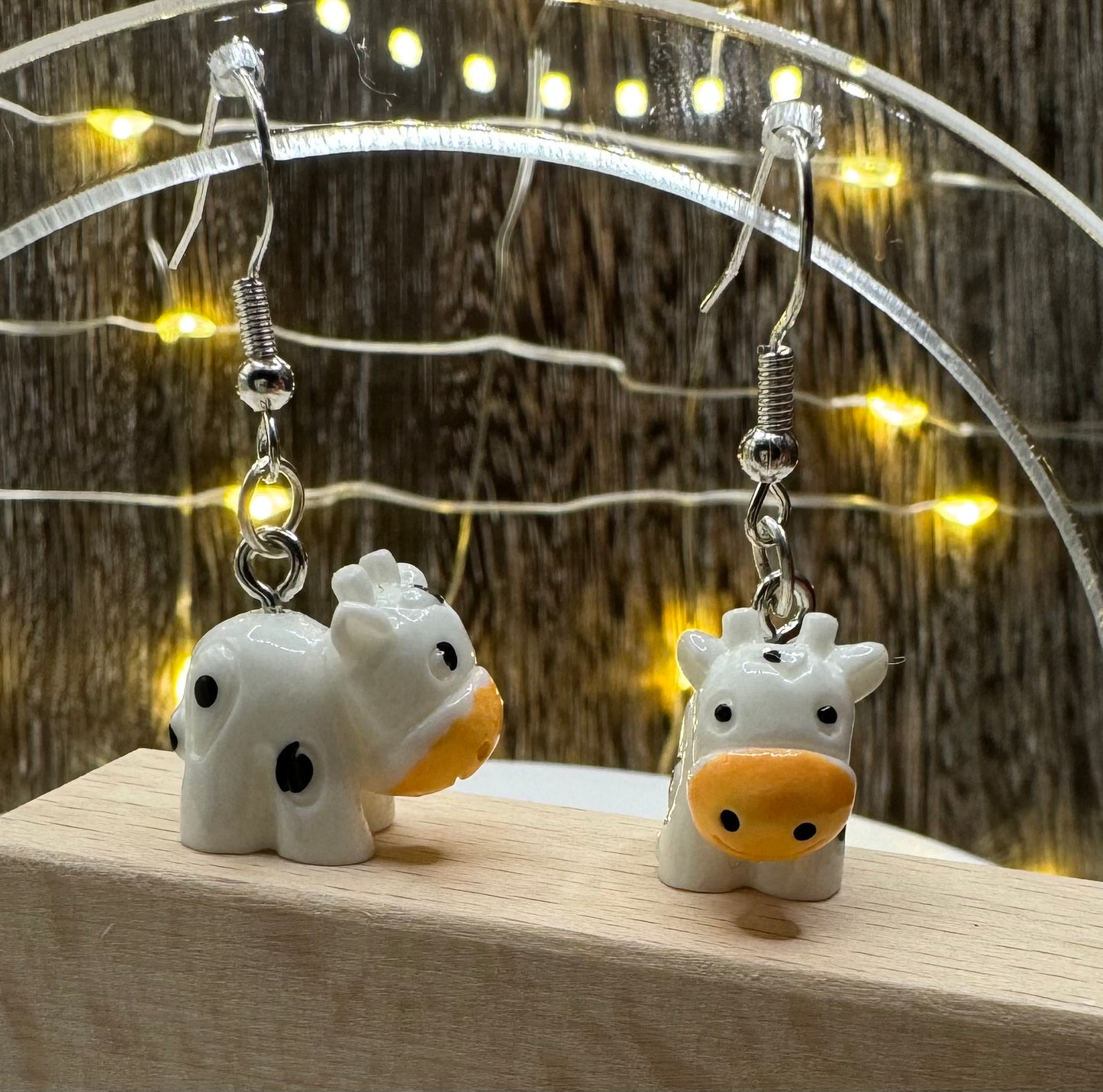 Cow Dangle Earrings